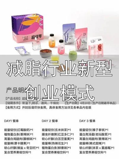 减脂行业新型创业模式_功能性代餐市场_超级零融资新闻