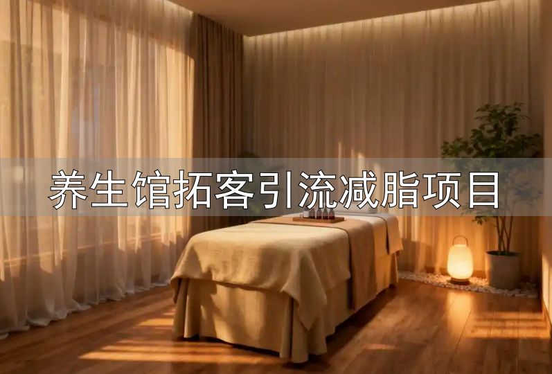 养生馆拓客引流减脂项目_打造舒适环境吸引顾客养生馆_体验式营销让顾客先感受再付费