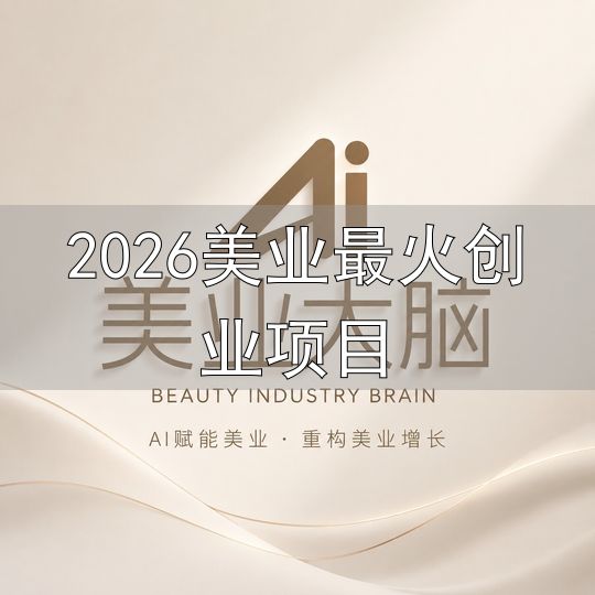 AI美业大脑_2026美业最火创业项目_美业AI数字化赋能