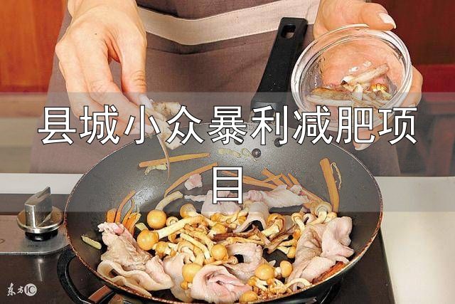 县城小众暴利减肥项目_小县城暴力小本创业行业_健康行业创业项目推荐